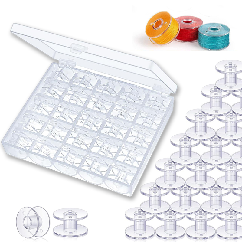 Bobbin Organizer Box - 25 szt. Zestaw szpulki do nici