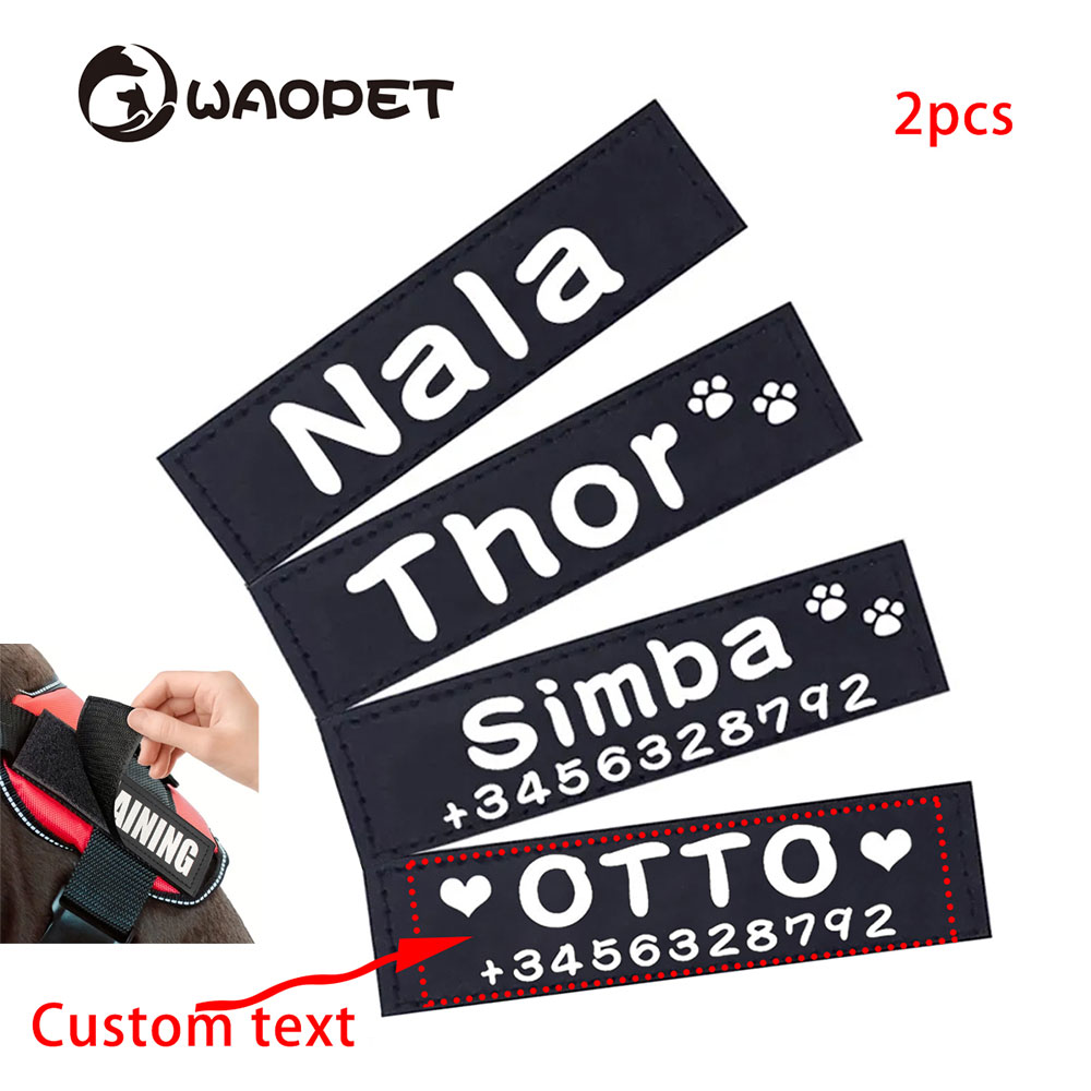 Sewing Labels - Personalizowane identyfikatory dla psów do szelk,