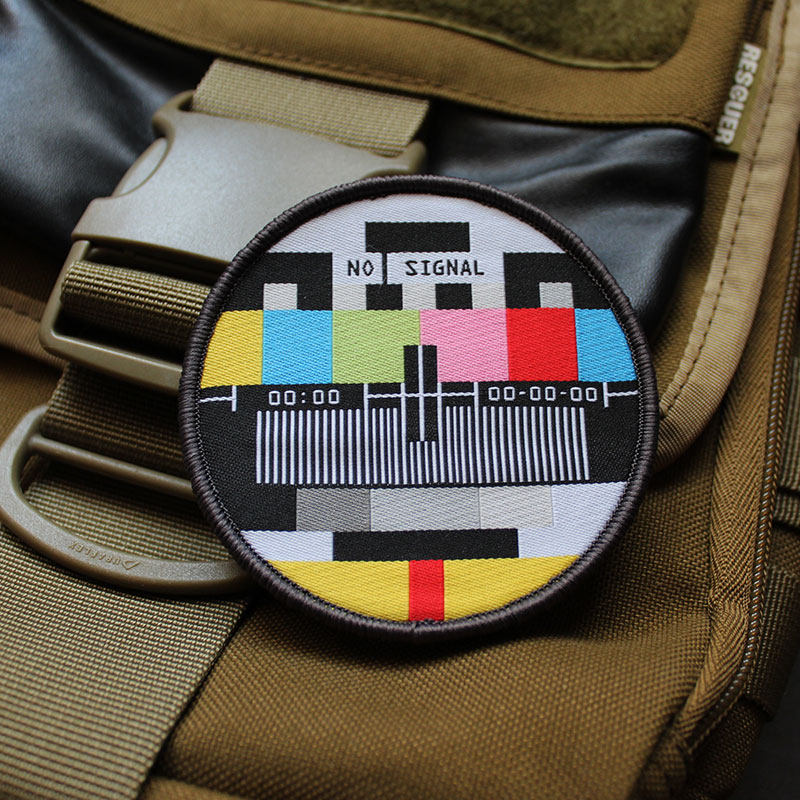 Sewing Labels - NIE MA SYGNAŁU Bardzo drobna, tkana
