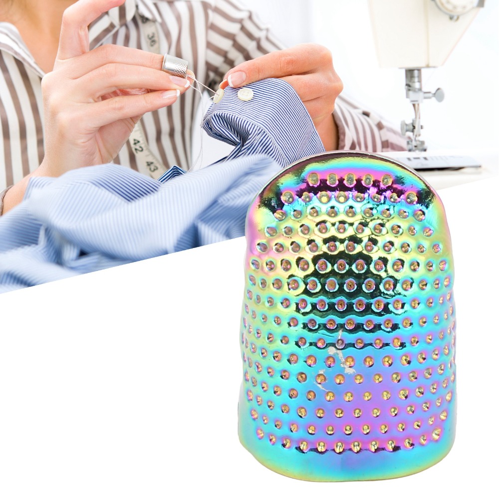 Sewing Thimble Metal - 4 szt. Wytrzymałe mosiężne naparstki ochronne