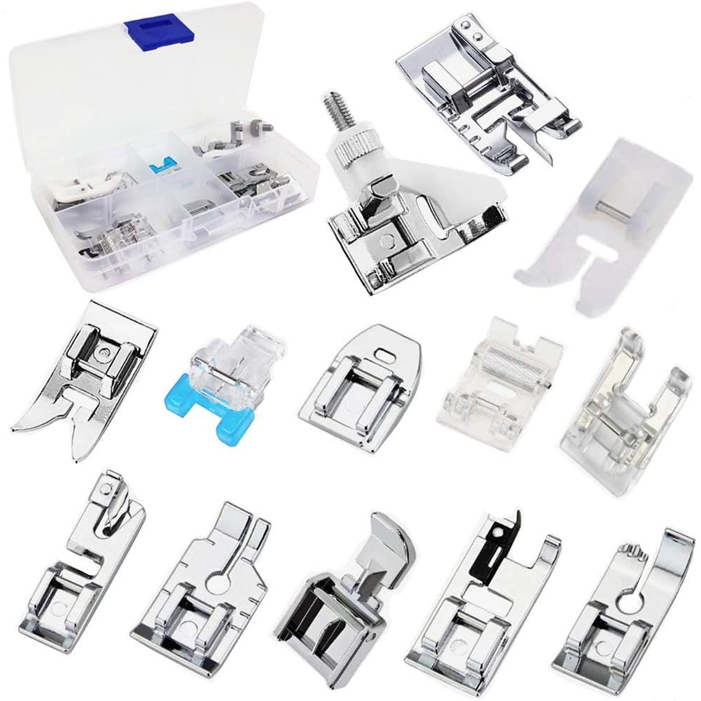 Zipper Foot Presser - 13 sztuk/pudło zestaw stopek rolkowych Invisi