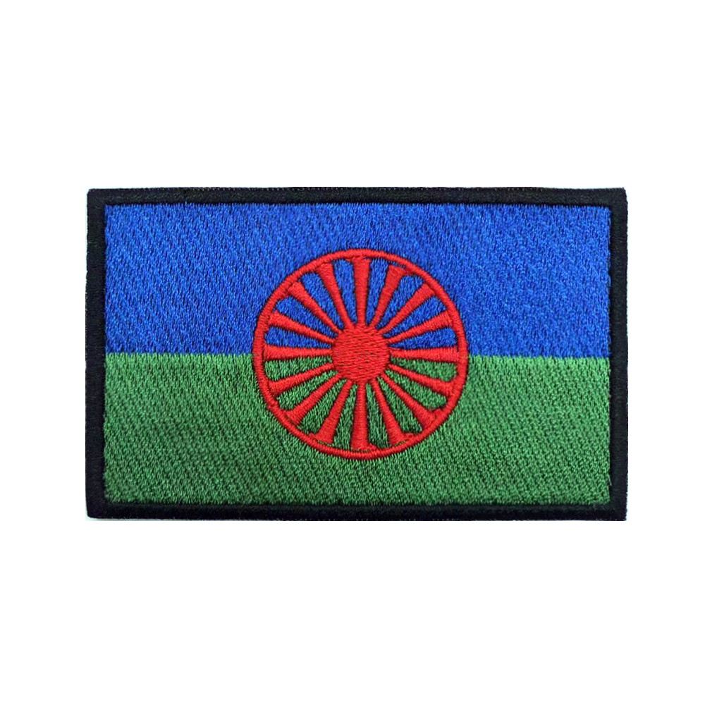 Velcro Sew On - Rom Gypsy Flaga Romów Naszywki na