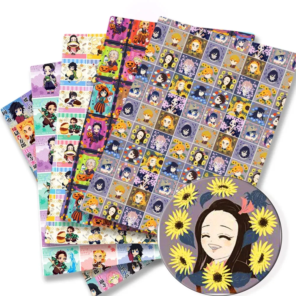 Sewing Production - Tkanina z nadrukiem anime, 140x50 cm,