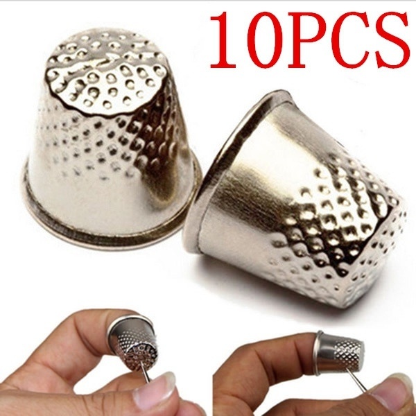 Sewing Thimble Metal - 10 szt. Metalowe aluminiowe nakładki na
