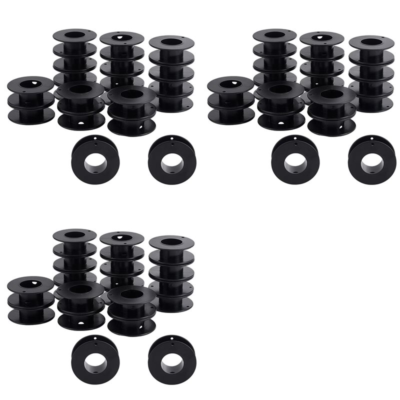 Thread Bobbins Empty - 60 szt. pustych szpul, 5,3x1,8 cm