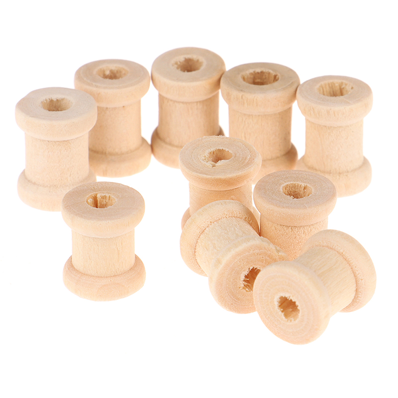 /KQM/100 SZT. Drewniane Puste  – Thread Bobbins Empty recenzja i cena