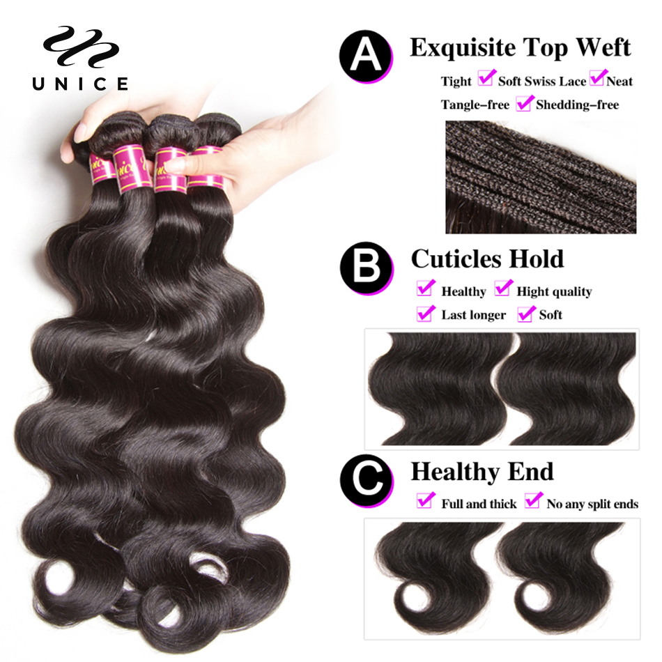 Zestawy włosów UNice Body Wave – Sewing Lab recenzja i cena