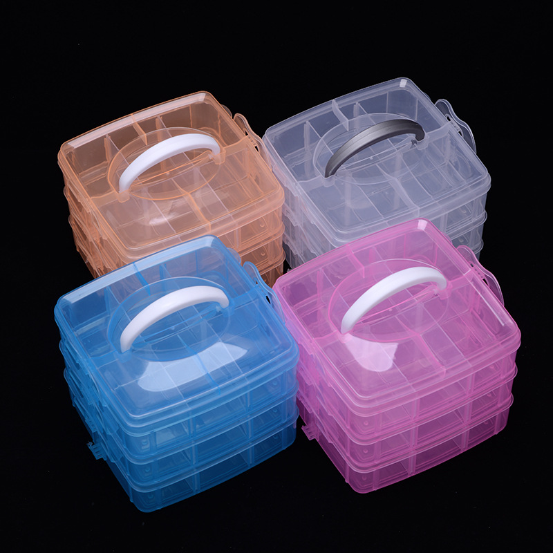 3 warstwy 18 przegródek plasti – Bobbin Organizer Box recenzja i cena