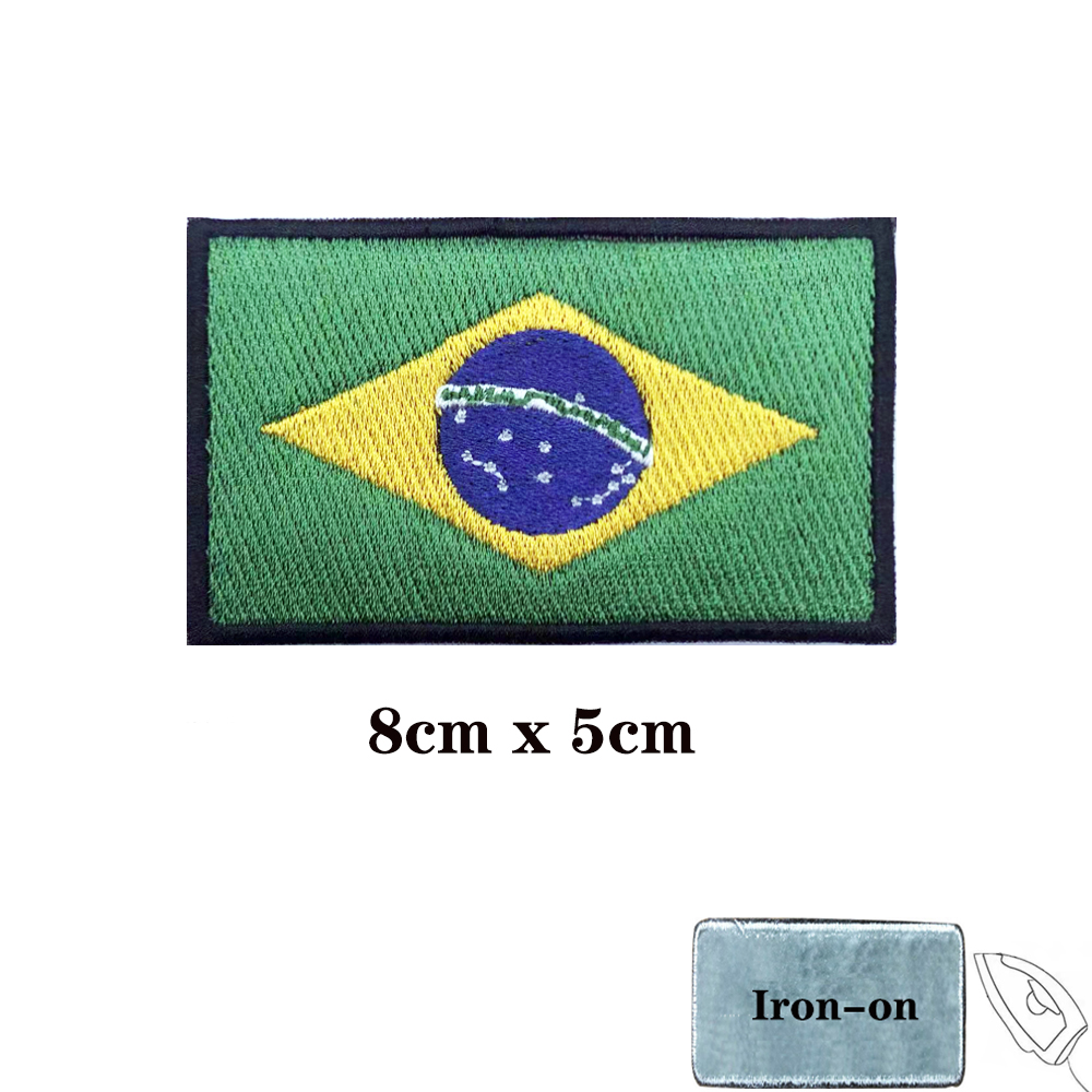 Flaga brazylijska brazylia nas – Velcro Sew On recenzja i cena