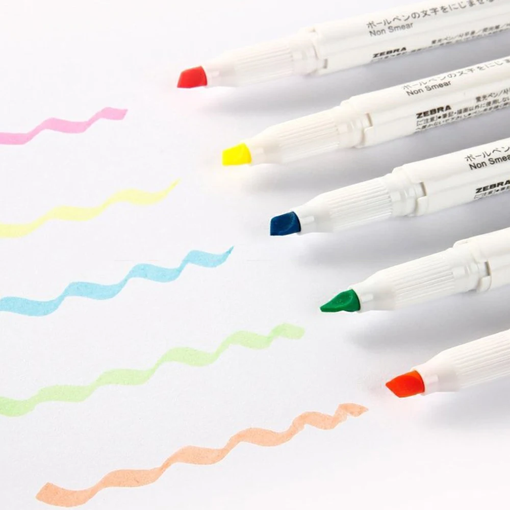 4 szt. Japan Zebra zakreślacz  – Zebra Pen Mildliner recenzja i cena