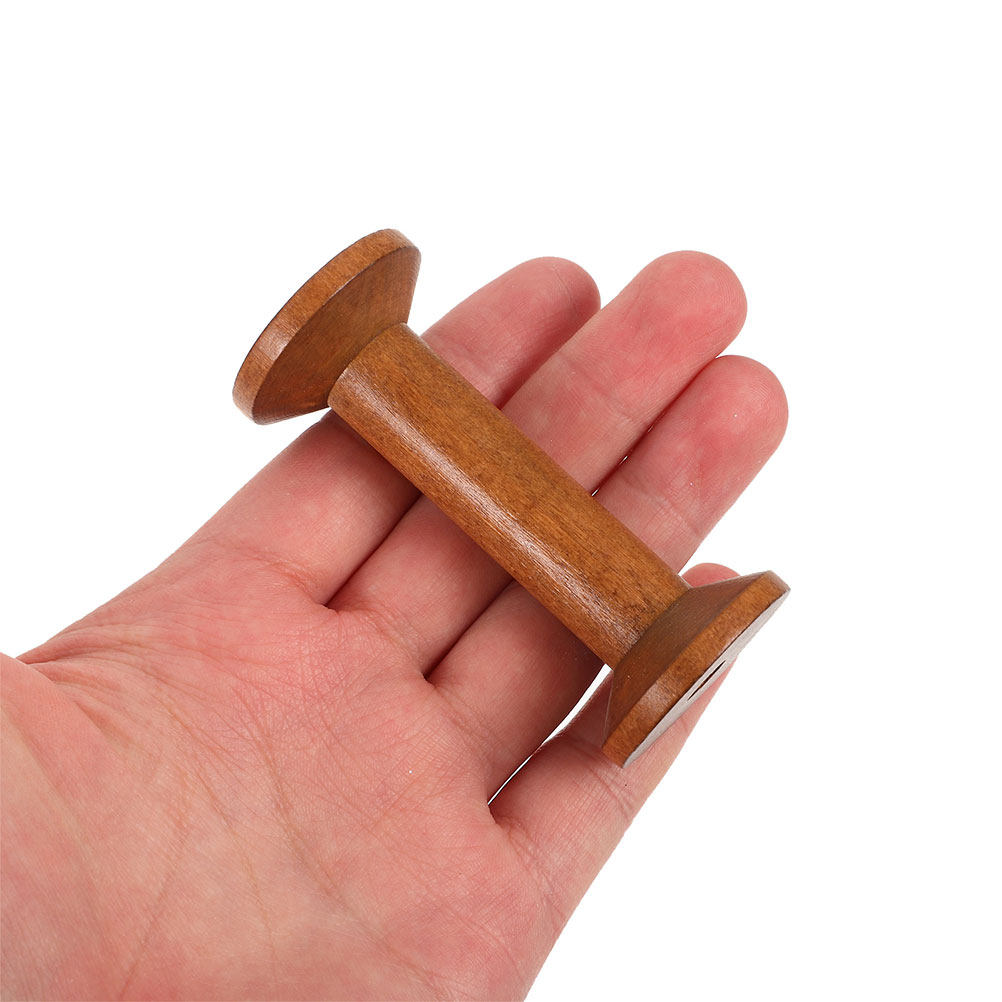 7 szt. drewnianych szpulek na  – Thread Bobbins Empty recenzja i cena