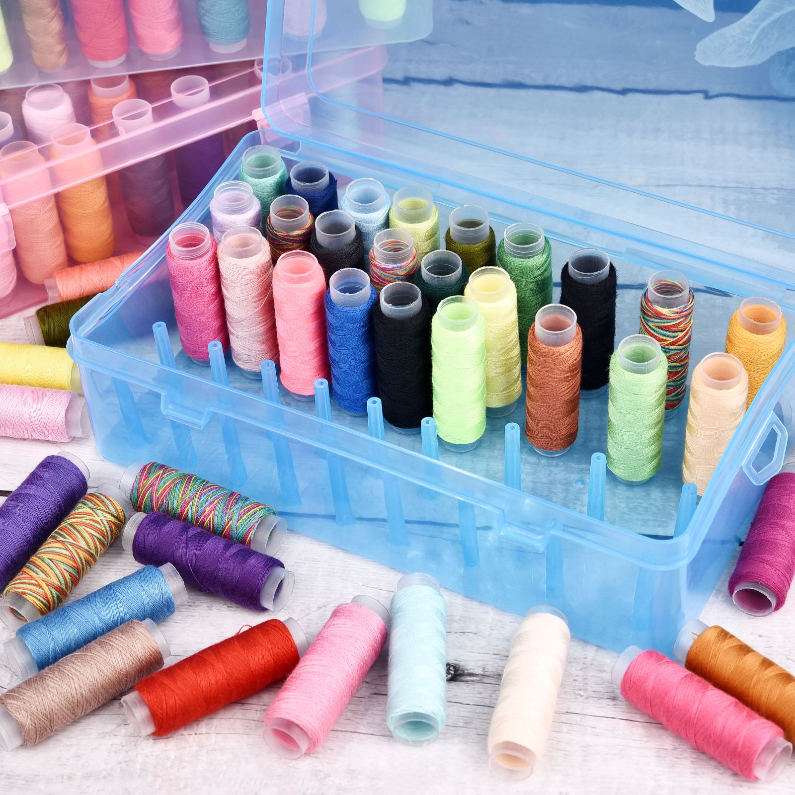 42-osiowe pudełko na nici do s – Bobbin Organizer Box recenzja i cena