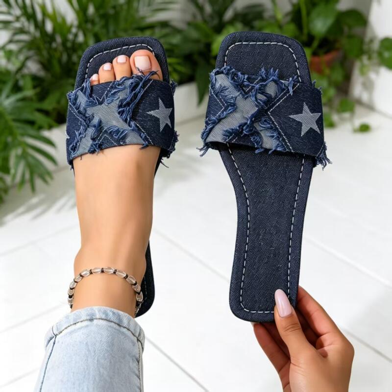 Sandały damskie Y2K z denimowy – Sewing Custom recenzja i cena