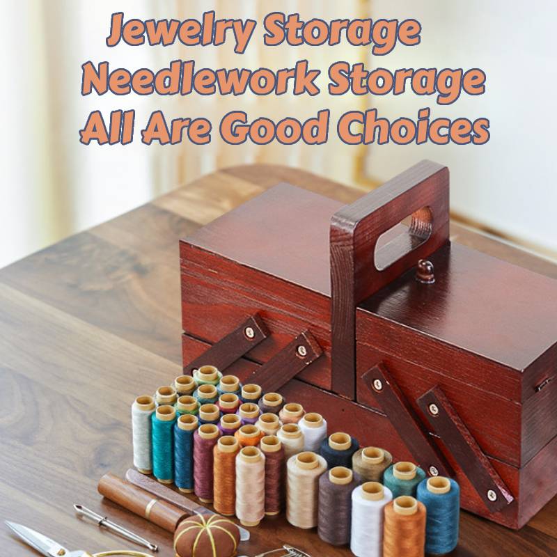 Przenośne składane drewniane p – Bobbin Organizer Box recenzja i cena