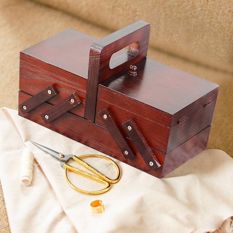 Przenośne składane drewniane p – Bobbin Organizer Box recenzja i cena
