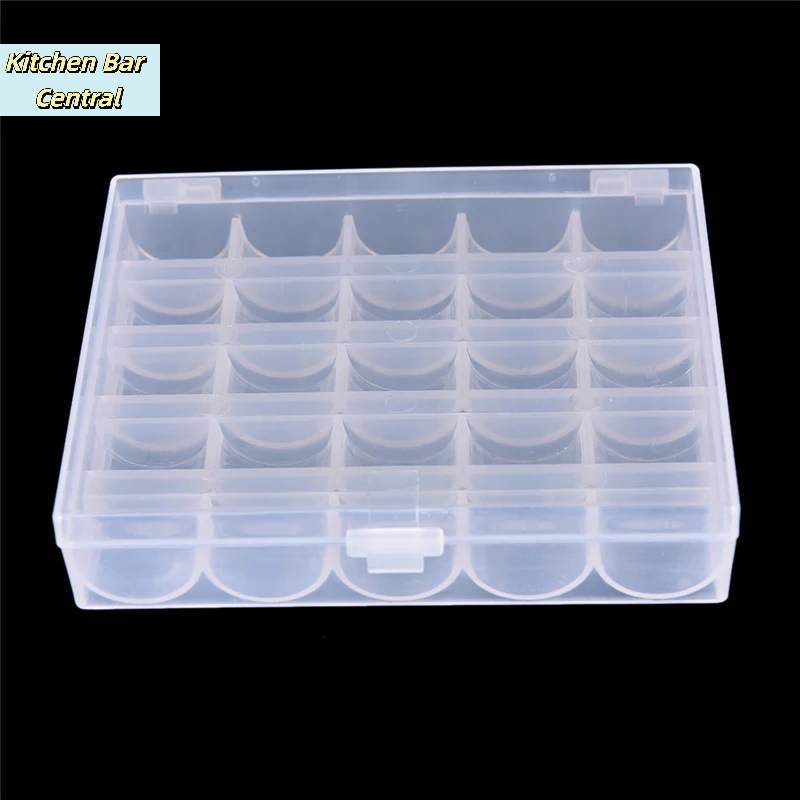 【25 szpulek pustych szpul do m – Bobbin Organizer Box recenzja i cena