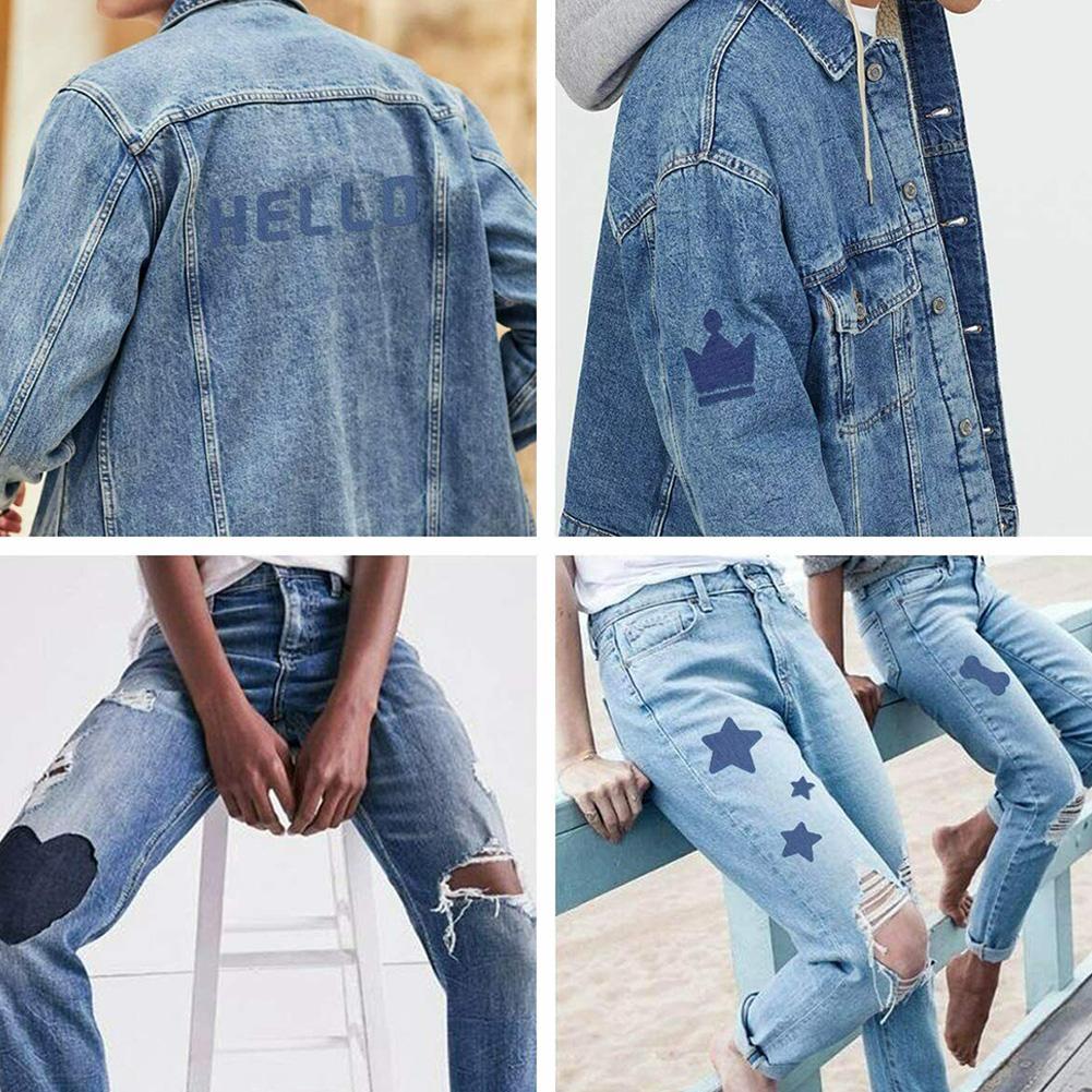 20Pcs Denim Cut Piece Iron On  – Velcro Sew On recenzja i cena