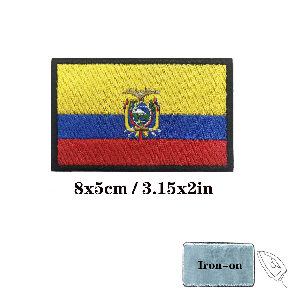 1PC flaga ekwadorska ekwador n – Velcro Sew On recenzja i cena